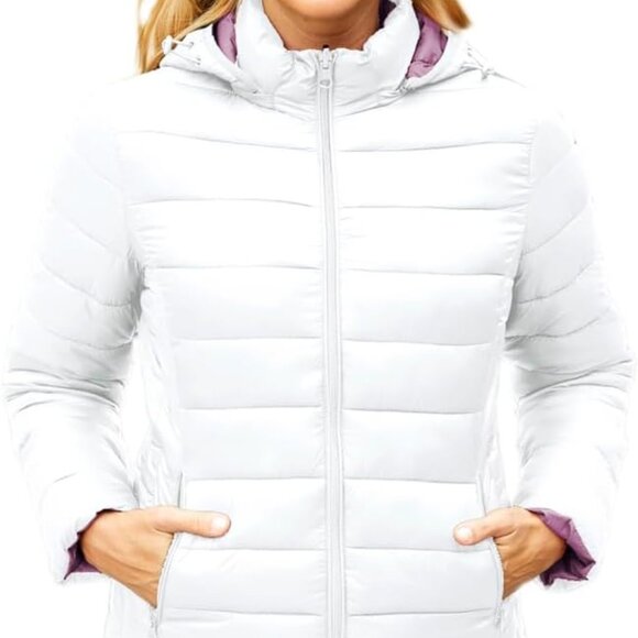 Jackets & Blazers - Lightweight Puffer Jacket Womens Winter Coats with Hood Packable Down Jacket Wom